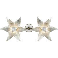 White Oyster Shell Inlaid Wall Sconce