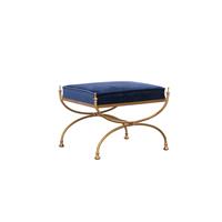 Royal Blue Courtly Bench