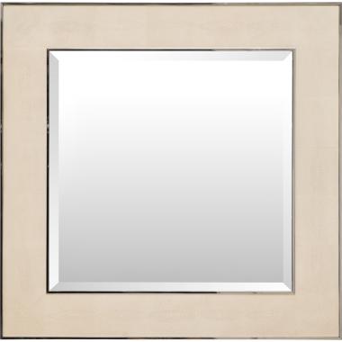 Ivory Shagreen Leather Inlay Mirror